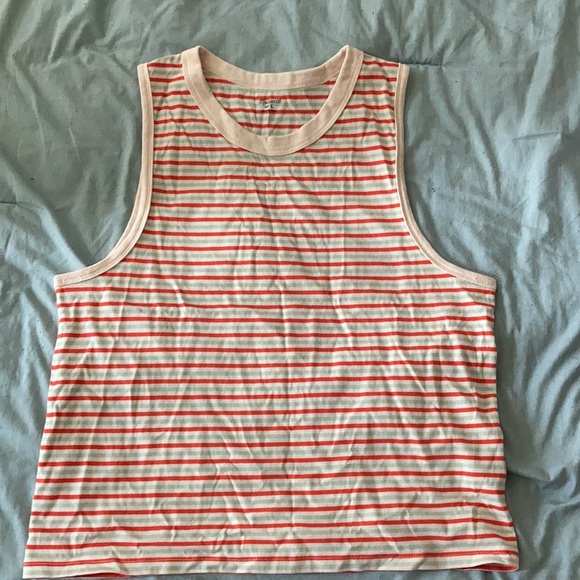 NWT Madewell Harley Stripe Muscle Tank Top - Picture 3 of 6